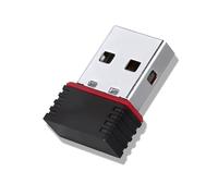 VGE Clé USB WiFi 300Mbps - Adaptateur WiFi Mini, Cle-WiFi pour PC/Portable/TV, Compatible Windows 11/10/8/7/XP, Mac OS, Linux - Plug & Play, Sécurité WPA2/WEP, Antenne Intégrée (Inclut CD)- Noir