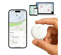VGE Smart Traceur Tag, Apple Traceur pour Trouver Mes Objets, Étiquettes Intelligentes Compatible avec Find My, Anti-Perte sans Abonnement pour Voiture, Clés, Sac, Valise, Animaux - IP67 Étanche