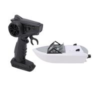 VGEBY 1/12 2,4 GHz RC Bateau télécommandé Bateau de Course RC avec Moteur sans Balais Conception étanche à la Pluie Avertissement de Batterie Faible pour Adultes Enfants Garçons (2 Batterie)