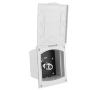 VGEBY 1 2in RV Boîte de Douche Extérieure ABS Connexion Rapide Entrée d'eau Sortie Débit Réglable 138x115x142mm pour Caravane Camping-Car Bateau Utilisation de Douche Extérieure