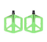 VGEBY 1 Paire de Pédales de Vélo, Pédales de Vélo à Plate-Forme Plate Antidérapante en Fibre de Nylon avec Roulement Lisse pour Le Cyclisme sur Route et en Montagne (Green)