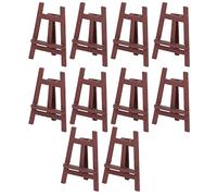 VGEBY 10 Chevalets de Peinture Miniatures, Chevalet Robuste en Pin pour Maison de Poupée avec Design détaillé, pour Poupées 1 12 1 6