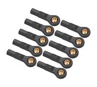 VGEBY 10 Pièces Embout de Biellette de Direction RC, Matière Plastique Noire, Ouverture de 2,5 Mm, Hauteur de 23 Mm, Support de Rotule avec Finition Soignée, pour Voitures RC 1/10 1/12
