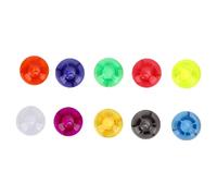 VGEBY 10 Pièces Pédale d'effet Guitare Toppers, Housses de Protection Antidérapantes, PC renforcé, Idéal pour les Musiciens et les Artistes de Scène (Tête de champignon RPP-2 colorée)