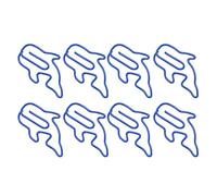 VGEBY 100pcs Nice Office - Supports en Papier Métalliques Figés, Support en Papier Durable à Usage Quotidien, Pince/Portable Léger pour L'école et à la Maison (Dauphin)