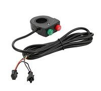 VGEBY 2 en 1 Bouton-poussoir commutateur moto vélo guidon interrupteur de phare sonette de à poignée de guidon de scooter vélo électrique
