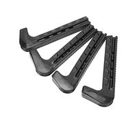 VGEBY 2 Paires de Protections de Patins, Couvre-Lames de Patins à Glace en Silicone Réglables avec Conception à Ressort pour de Hockey Artistiques 24-42 (Black)