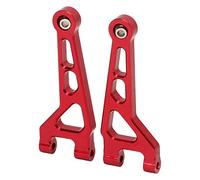 VGEBY 2 Pièces Bras Supérieur Avant de Voiture RC, Pièce de Rechange en Alliage D'aluminium à Haute Résistance et Résistant à l'usure, pour Télécommande MJX 1/16 Modèle 16208 16207 16210 (Rouge)