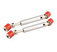 VGEBY 2pcs Arbre d'entraînement, Mise à Niveau 110-155mm en Acier Inoxydable Universal DriveShaft CVD pour SCX10 CC01 D90 D110 RC Crawler