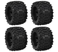 VGEBY 4 pièces Roues de Voiture RC pneus, pneus en Caoutchouc RC 1/8 Remplacement de Pneu sur chenilles RC adapté pour ZD Racing Grand Pied 1/8 modèle de Voiture 170x103mm