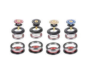 VGEBY 42 52mm Noir VTT vélo Fourche Avant roulement Casque Accessoires Canal Spinal à Tube Droit Palin Poignet Ensemble Sportinggoods Vélos Et Pièces Jeu De Direction Semi Intégré Etoile Fourche VTT