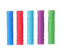 VGEBY 5 Pièces Ensemble de Stylo Sabre en Silicone Multicolore Ensemble Bébé Dentition Musculation Porte-crayon Jouet de Dentition Molaire Bâton