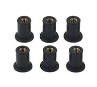 VGEBY 6 pc M4 écrous de puits en Caoutchouc durables boulons de Pare-Brise pour Motos Kayak canoë Bateaux en Caoutchouc écrous de puits Sportinggoods Canotage Sportinggoods Ecrou Caoutchouc M4