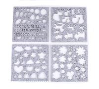 VGEBY 7PCS / SET APLICK APPLIQUE FILZ FILZ MODELL Modèle pour L'artisanat - Idéal pour les Familles et les Amis Astutos - Gray, 16 * 16 Cm