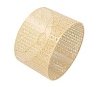 VGEBY Abat-jour Tambour E27 E14 en Fer Décoratif Creux en Forme de Feuille de Sapin pour la Maison et le Bureau 25 Cm de Diamètre 700 G (GOLD)