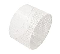 VGEBY Abat-jour Tambour E27 E14 en Fer Décoratif Creux en Forme de Feuille de Sapin pour la Maison et le Bureau 25 Cm de Diamètre 700 G (WHITE)