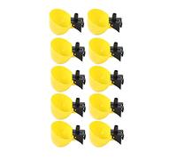 VGEBY Abreuvoir Automatique pour Oiseaux, 10 Pièces, Matériau PP élégant et Durable pour Caille de Poulet, Solution de Boisson de Grande capacité