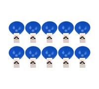 VGEBY Abreuvoir Automatique pour Poulet, Gobelets Durables, Remplissage Facile, Grande capacité pour Volailles, Poulets, Canards, Oies, Plastique, 10 Pièces (Grand Bol Bleu)