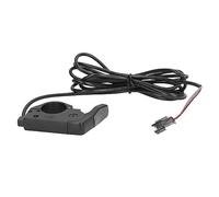 VGEBY Accélérateur au Pouce pour Vélo électrique, Accélérateur de Contrôle de Vitesse avec Poignée en Silicone ABS, Connecteur SM, Câble de 166 Cm pour Scooters électriques 12 V à 72 V, Utilisation