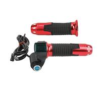 VGEBY Accélérateur de Vélo électrique, Matière Plastique, Affichage Précis de la Tension en Temps Réel, adapté aux Vélos électriques et Accessoires (poignée rouge)