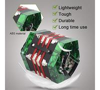 VGEBY Accordéon Concertina avec 20 Boutons, Construction Légère en ABS, Sangles Réglables et Sac de Transport Inclus, Idéal pour Les Joueurs Débutants et Expérimentés (Green)