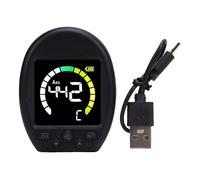 VGEBY Accordeur de Métronome Numérique, Accordeur de Guitare et Métronome Multifonctionnel, Conception à Pince Rotative Précise, Haute sensibilité (BLACK)