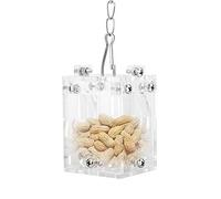 VGEBY Acrylic Feeder, Educational Toy for Birds | Haute dureté, conception transparente, adaptée aux hamsters, facile à installer, bords lisses
