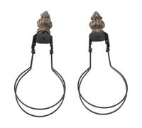 VGEBY Adaptateur de Clip D'ampoule de Lampe, Design Moderne en Métal pour Décoration de Salon et de Chambre à Coucher, 2 Pièces (BLACK)