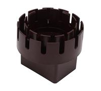 VGEBY Adaptateur de Descente Pluviale Durable de Taille Standard pour Un Drainage Fiable des Eaux de Pluie avec Vis (Brun L 3x4po)