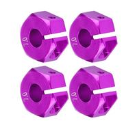 VGEBY Adaptateur de Moyeu de Roue, Conversion d'extension d'adaptateur de Moyeu RC Universel de 12 mm pour Voiture RC à l'échelle 1/10(7mm-Violet)