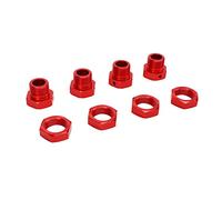 VGEBY Adaptateur de moyeu Hexagonal de Roue RC, 4 pièces de coupleur Hexagonal de 24 mm en Alliage d'aluminium Solide avec goupilles de Couverture pour 1/5 (Rouge
