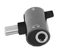 VGEBY Adaptateur USB C vers 3,5 Mm Adaptateur Casque en Alliage d'aluminium de Type C vers 3,5 Mm Lecture 2 en 1 et Suppression du Bruit de Charge pour Les Utilisateurs de Smartphones (Black)