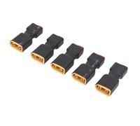 VGEBY Adaptateur XT60, Prise PC T Robuste vers Connecteur XT60 pour Batterie Lipo de Voiture RC ESC, 5 Pièces pour Une Installation Facile et Une Connexion étroite