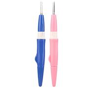 VGEBY Aiguilles à Feutrer 2 Aiguilles Intérieures Remplaçables, Outil Durable pour L'artisanat de Couleur Bleu Rose
