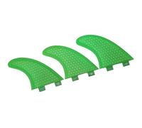 VGEBY Ailerons de Surf, 3 PCS en Fibre de Verre Verte Aileron de Planche de Surf en Fibre de Verre pour Planches de Surf, paddleboards, Planches de Kitesurf(G7)