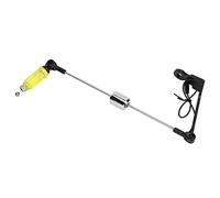 VGEBY Alarme de Touche de Pêche, Indicateur de Touche Lumineux avec Lumière LED et Son D'alarme, Construction en Acier Inoxydable et Plastique, pour Accessoire de Support de Canne à (Yellow)