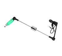 VGEBY Alarme de Touche de Pêche, Indicateur de Touche Lumineux avec Lumière LED et Son D'alarme, Construction en Acier Inoxydable et Plastique, pour Accessoire de Support de Canne à (Green)