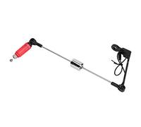 VGEBY Alarme de Touche de Pêche, Indicateur de Touche Lumineux avec Lumière LED et Son D'alarme, Construction en Acier Inoxydable et Plastique, pour Accessoire de Support de Canne à (Rouge)