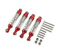 VGEBY Amortisseur, 2 Paires D'amortisseurs en Alliage D'aluminium 60 Mm Pièces de Modification de Voiture RC pour Modèles WPL C14 C24 MN D90 99S (Rouge)
