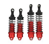 VGEBY Amortisseur de Voiture RC 4 pièces amortisseurs Avant/arrière Amortisseur adapté pour Voiture 1/10 Traxxas Slash RC(Rouge)