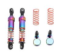 VGEBY Amortisseur RC, 1 Paire D'amortisseurs de Voiture RC de 75 Mm avec Capuchons Décalés Kit D'amortissement galvanisé coloré de Gros Calibre pour L'escalade, la Conduite