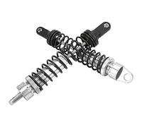 VGEBY Amortisseur RC, 2 Pièces 188 Mm Résistant à l'usure Amortisseur en Aluminium RC Compatible pour Les Voitures Tout-Terrain à Essence HSP 94050 1/5 RC(Argent