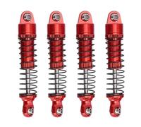 VGEBY Amortisseur RC 4 Pièces, Amortisseur RC en Alliage D'aluminium T6061 avec Usinage CNC pour Camion de Voiture 1/10 1/12, Entraxe de Trou de 50mm (rouge)