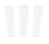 VGEBY Anches de saxophone alto, 3 Pcs Anches en Résine Professionnelle avec Matériau , Longue Durée de Vie, Son Chaud Complet pour Saxophone Alto (Transparent)