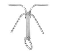 VGEBY Ancre de Bateau en Acier Inoxydable 316, Grappin à 4 Griffes, Ancre Antirouille de 11,8 Pouces avec Forte Adhérence, Configuration Simple, Conception Portable pour la Pêche, l'escalade et