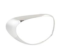 VGEBY Anneau de Garniture de Lumière encastré, Lunette de Feu Arrière Chromée, 1 Pièce de Remplacement, Contour de Lampe Arrière pour 500L 2014 2018, Mise à Niveau Extérieure et Réparation de