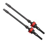 VGEBY Arbre D'entraînement Avant CVD en Acier, Pièce de Rechange Durable Antirouille de qualité Supérieure avec Conception Légère, pour Voiture sur Chenilles SCX10 1:10 (Rouge)