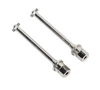 VGEBY Arbre d'entraînement, Mise à Niveau en Acier, Installation Facile, Essieu Arrière 2 Pièces pour Voiture Yeti JR 1/18 RC avec Haute Performance (Silver)