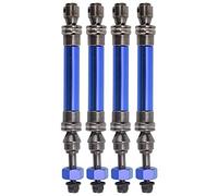 VGEBY Arbre D'entraînement RC, 4 Pièces Arbre de Transmission Avant Arrière CVD Haute Précision Essieu de Transmission en Métal pour Traxxas Slash 4X4 1/10 Voiture RC(Bleu Marin)