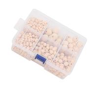 VGEBY Arts de Perles de Cheveux en Bois, Surfaces Lisses et Polies, Matériau Sûr et Non Toxique, Idéal pour la Production de Bijoux Uniques, adapté à une Supervision Adulte